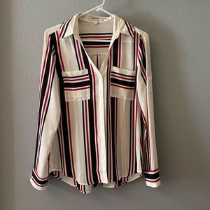 Express Striped Portofino Slim Dress Shirt